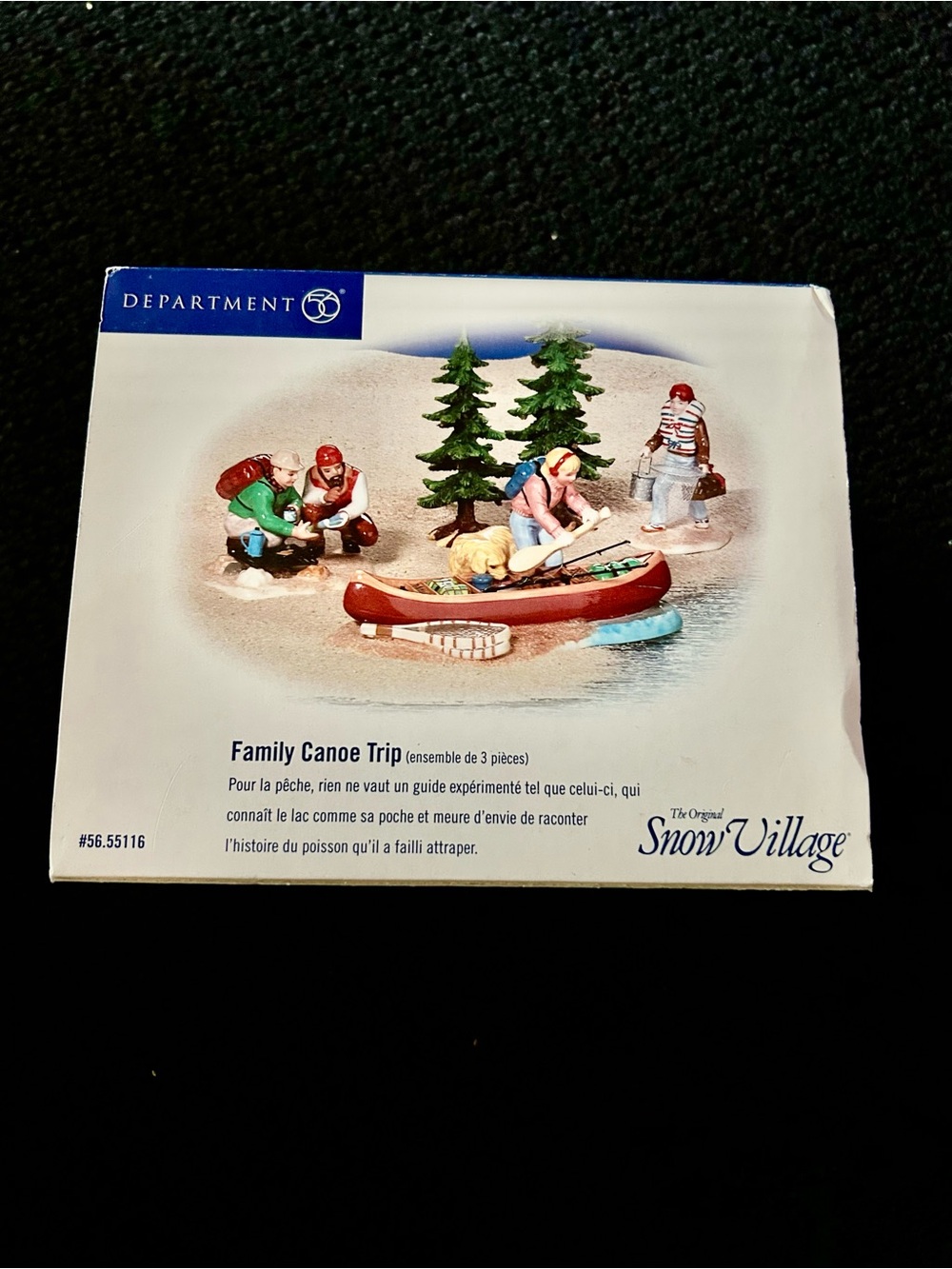 Department 56 Snow Village Family Canoe 🛶 Trip Accessory